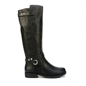 Natural Soul Blair Black Tall Ridding Boot Comfort